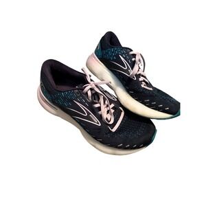 Brooks Glycerin 20 Womens Running Shoes Navy Blue Pink Size 9 Wide D